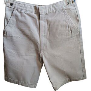 25" 10 BOYS Vintage 1970's Shorts THICK KOREATRON IVORY IVY LEAGUE Shorts